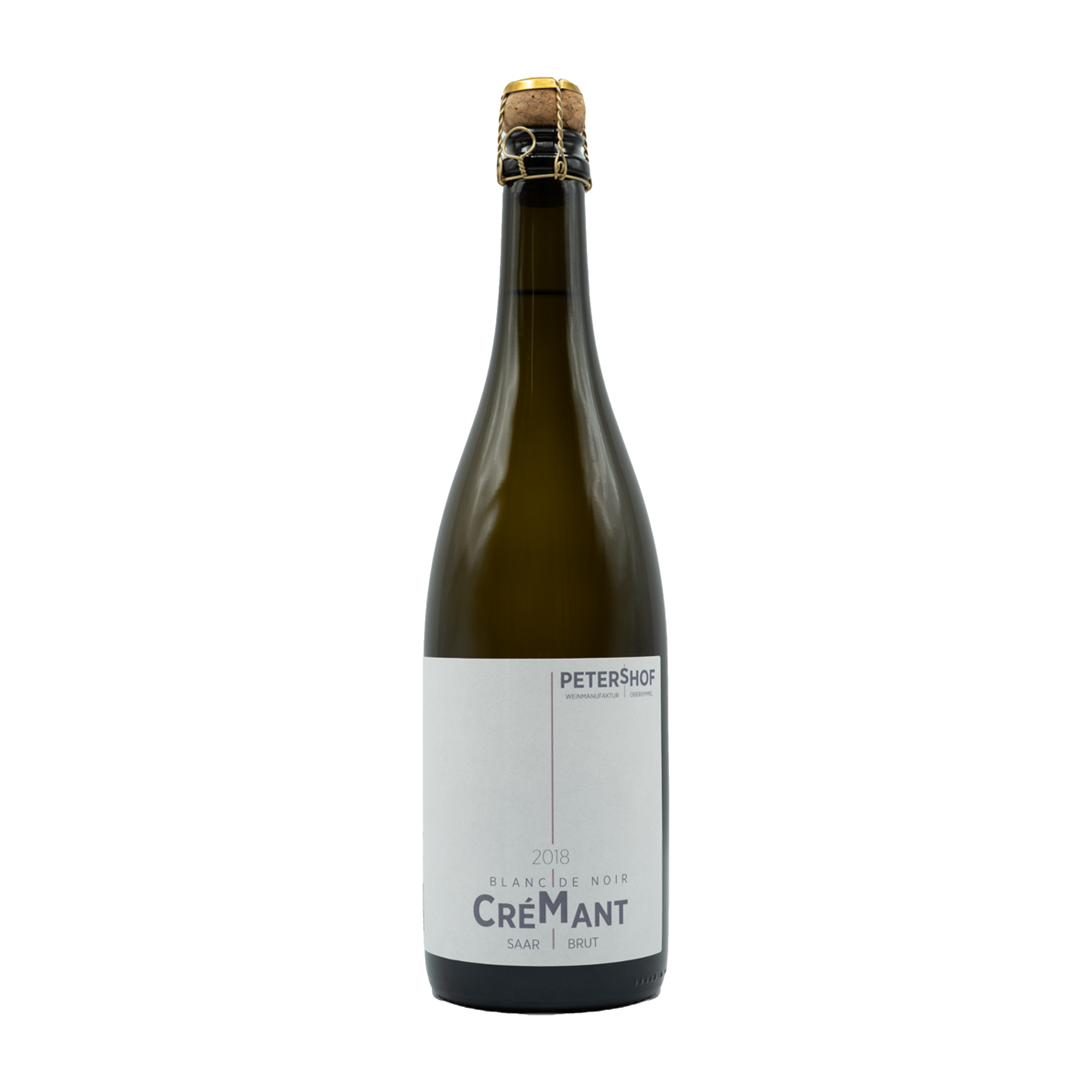 Petershof Saar Blanc de Noir Crémant Brut 2018 – fritlagt flaske