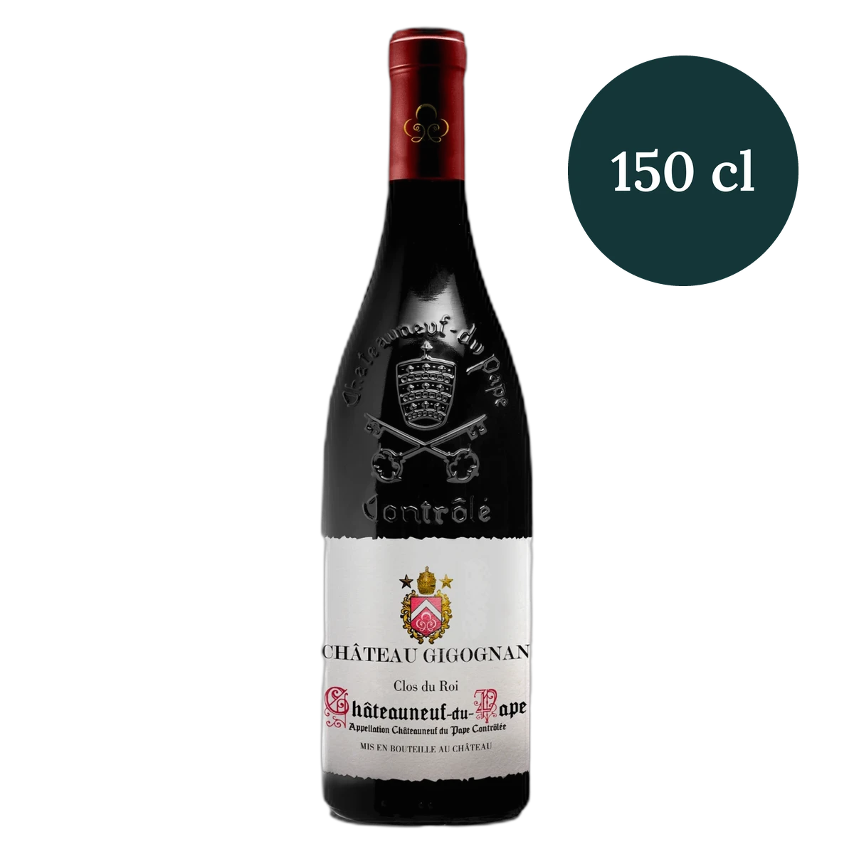 Château Gigognan Clos du Roi Rouge – magnum 150 cl, uden synlig årgang